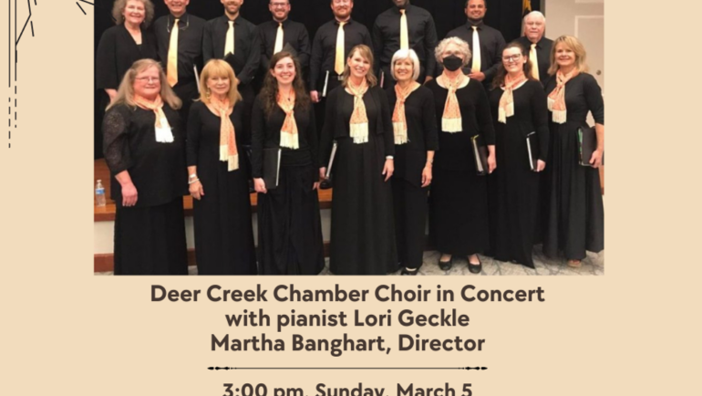 Chamber Choir concert “The Awakening” March 5th