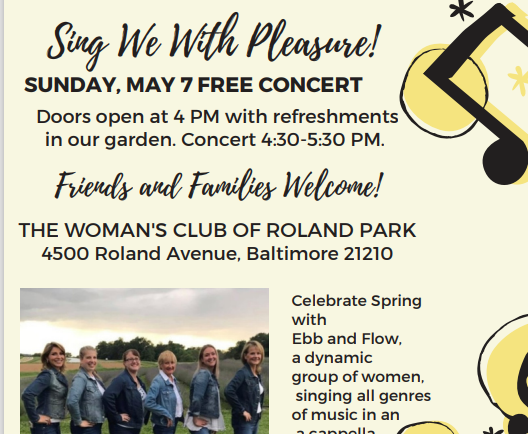 “Sing We With Pleasure” – an afternoon of music and fun with Ebb and Flow