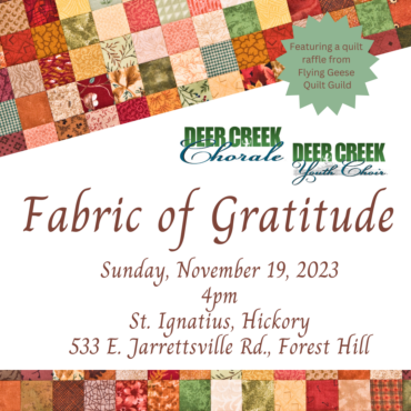 Fabric of Gratitude – Tickets Now Available!